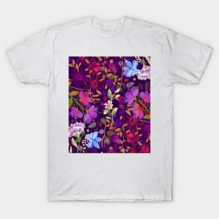 Hello spring. Colorful Flower pattern T-Shirt